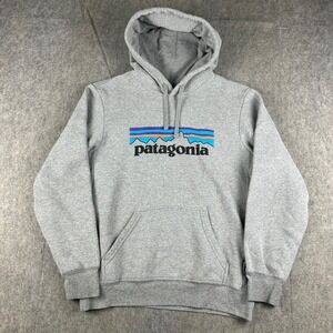 Patagonia Uprisal Hoody Sweatshirt Men Small Women Medium Grey Logo Hoodie 39539